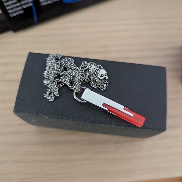 Vitaly Glitch necklace stainless steel cyberpunk - Picture 1 of 1
